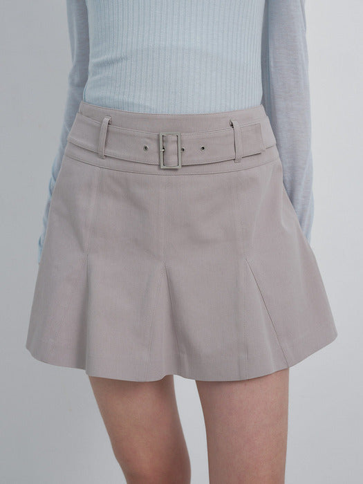 Raive Belt Detail Mini Skirt