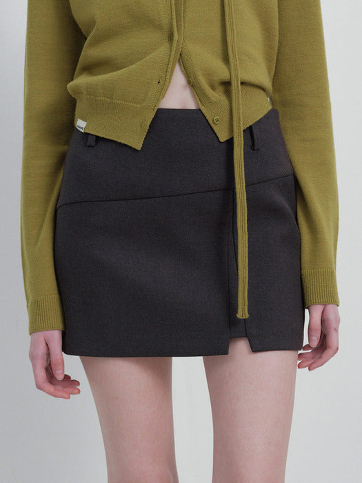 Raive Slit Detail Mini Skirt