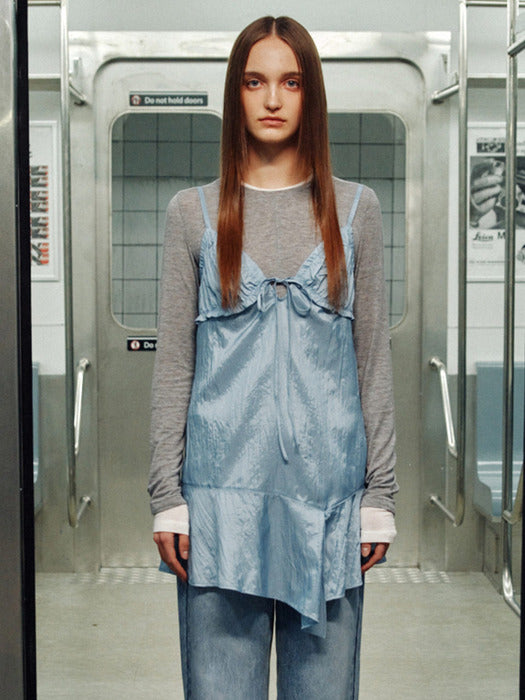 [raive] Frill Sleeveless One-piece VW6SO360_2color