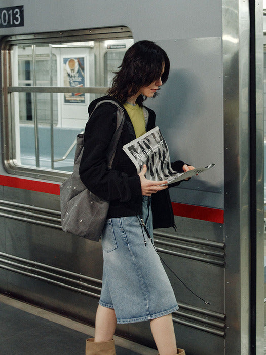 Raive Damage Bermuda Denim Pants