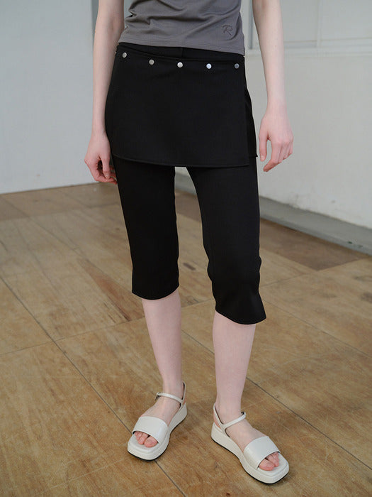 Raive Wrap-skirt Capri Pants
