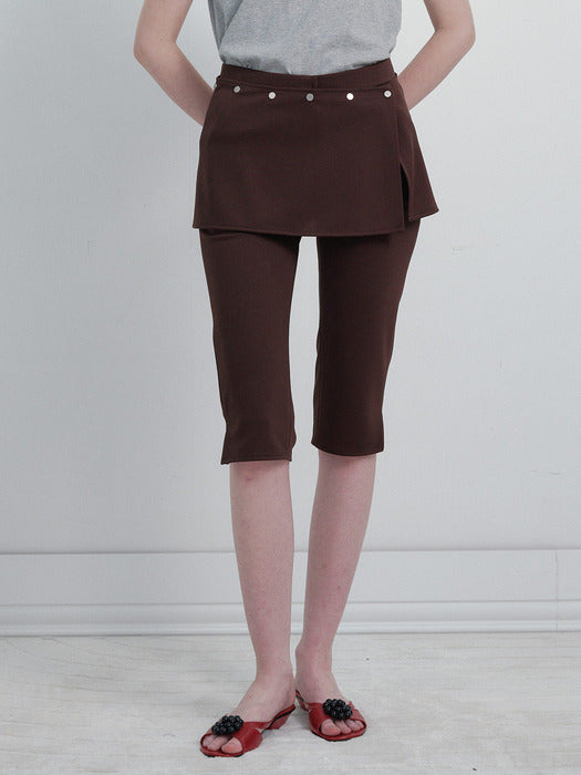 Raive Wrap-skirt Capri Pants