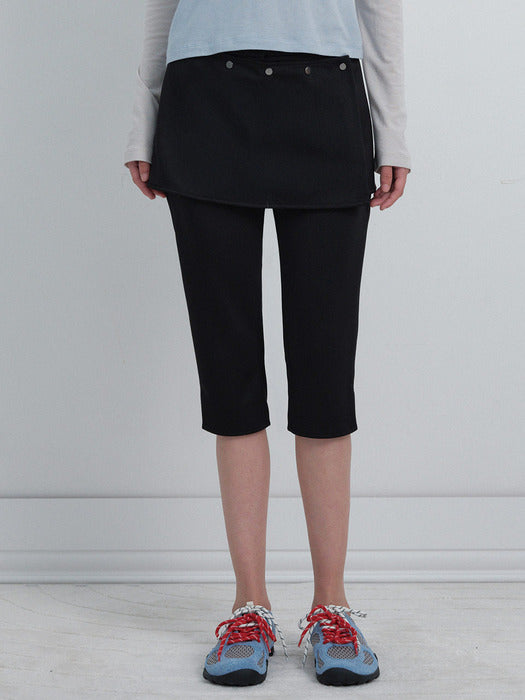 Raive Wrap-skirt Capri Pants