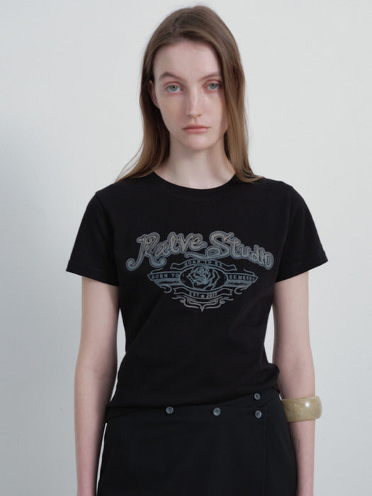 [raive] Vintage Frame Graphic T-shirts VW6SE343_2color