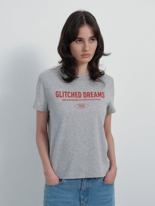 Raive Glitched Dreams Lettering T-shirts