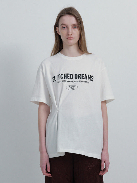 Raive Glitched Dreams Lettering T-shirts