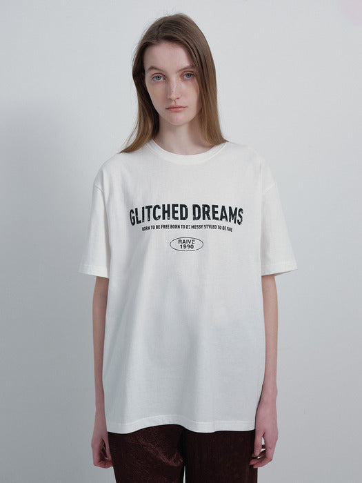 Raive Glitched Dreams Lettering T-shirts