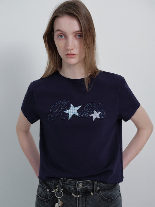 Raive Embroidered Applique T-shirts