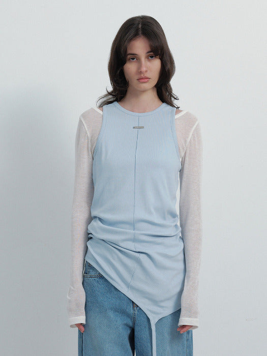[raive] Layered Long-Sleeve & Sleeveless Set VW6SE340_3color