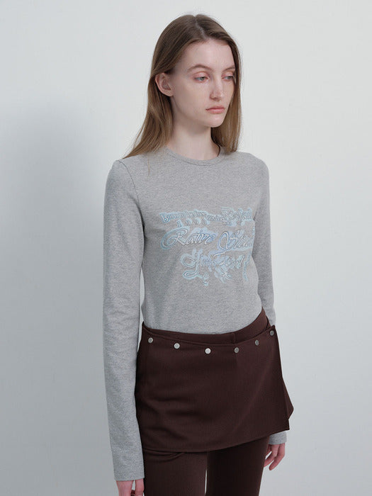 [raive] Vintage Lettering Artwork T-shirts VW6SE231_2color