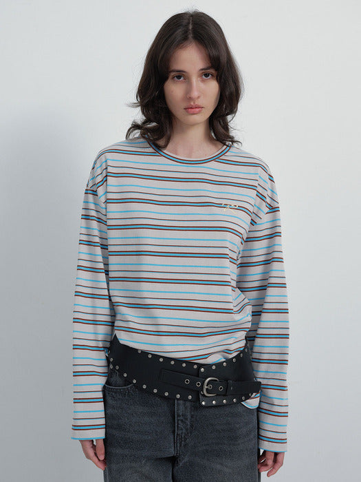 [raive] Stripe Long Sleeve T-shirts VW6SE232_3color