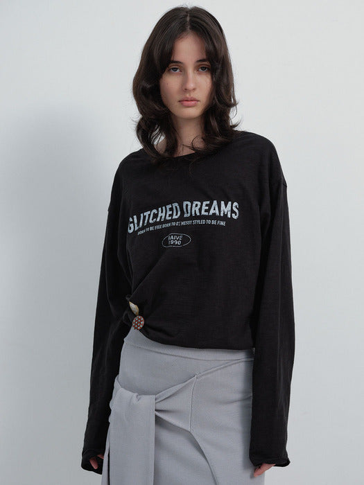 Raive Glitched Dreams Long Sleeve T-shirts