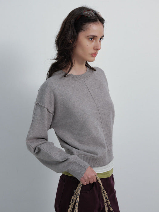 Raive 2Color-block Layered Knit