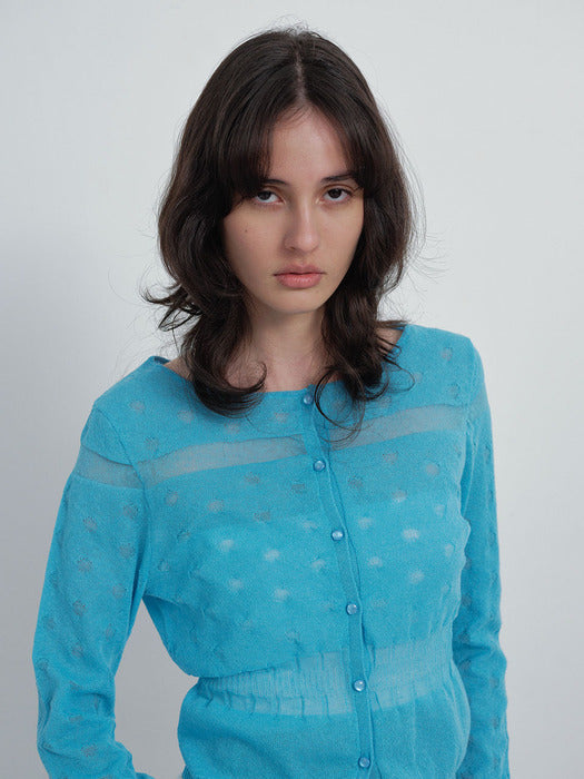 Raive Dot Button Knit Cardigan