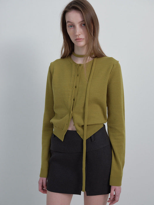 Raive Tie Knit Cardigan