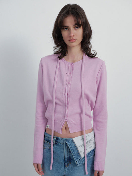 Raive Tie Knit Cardigan