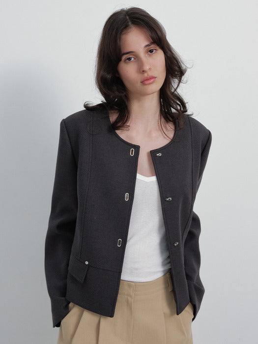 [raive] Round-neck Single Jacket VW6SJ200_2color