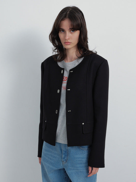 [raive] Round-neck Single Jacket VW6SJ200_2color