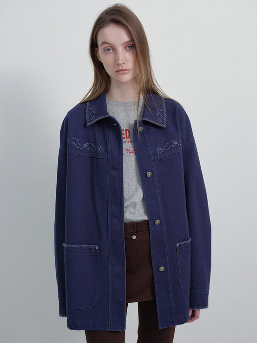 Raive Embroidery Cotton Jacket