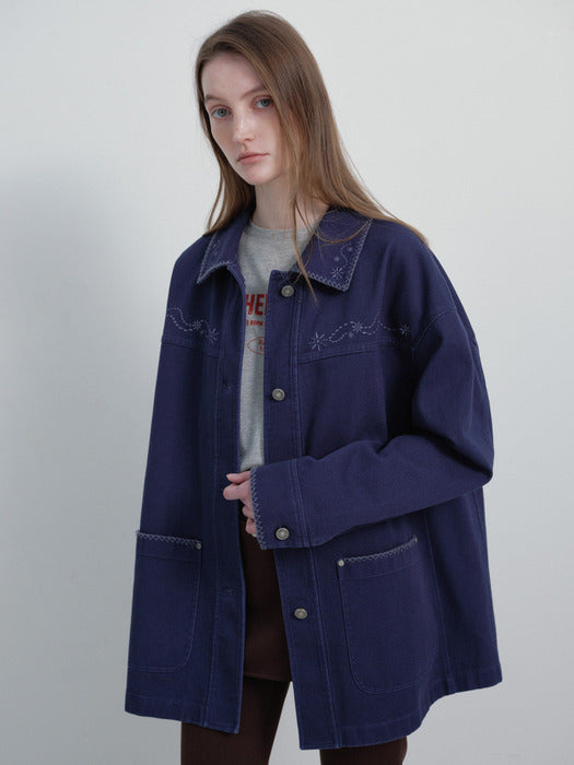 [raive] Embroidery Cotton Jacket VW6SM216_3color