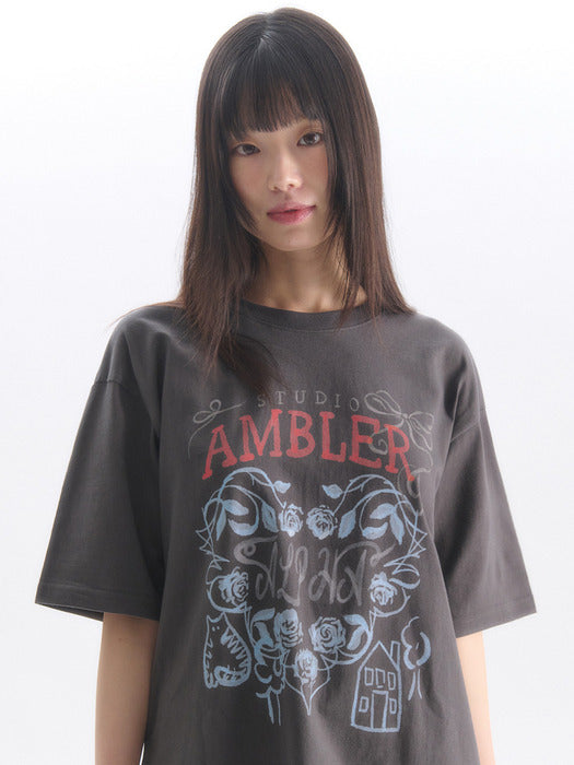 Ambler Roses T-Shirts (Dark-Gray)