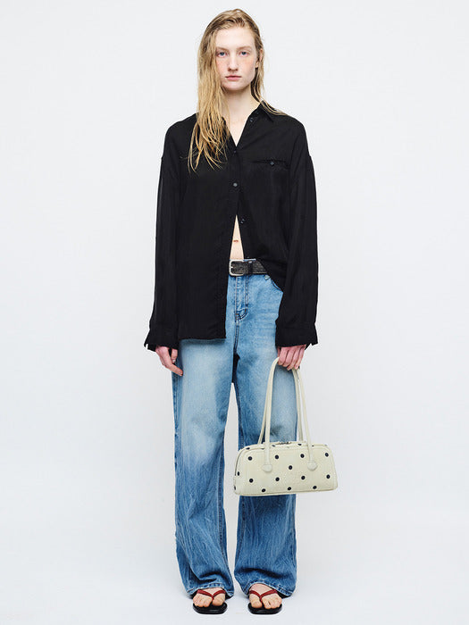 Margesherwood Soft Boston EW blond wood printed suede