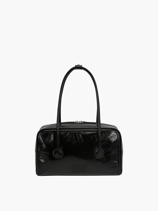 Margesherwood Soft Boston Small black crinkle