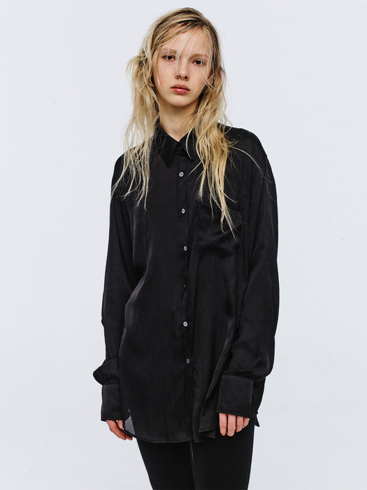 Margesherwood Silky Shirt black