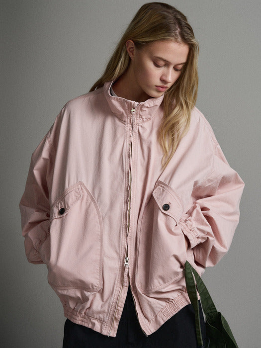 Facade Pattern Washed Cotton Blue pink