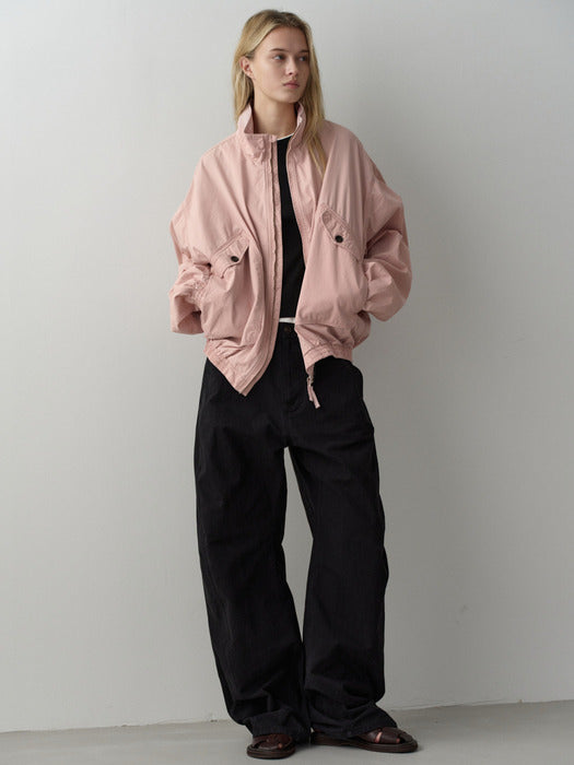 Facade Pattern Washed Cotton Blue pink