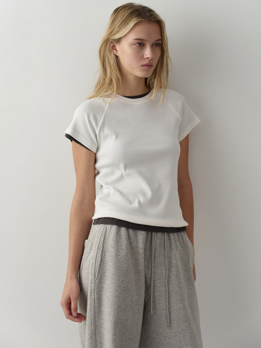 [facade pattern] 래글런 워시드 립 T-shirt_5color