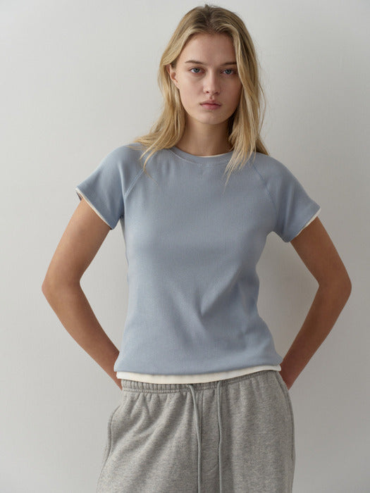 [facade pattern] 래글런 워시드 립 T-shirt_5color