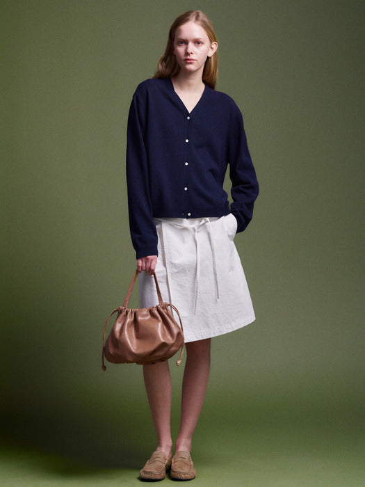 Facade Pattern Cardigan - navy