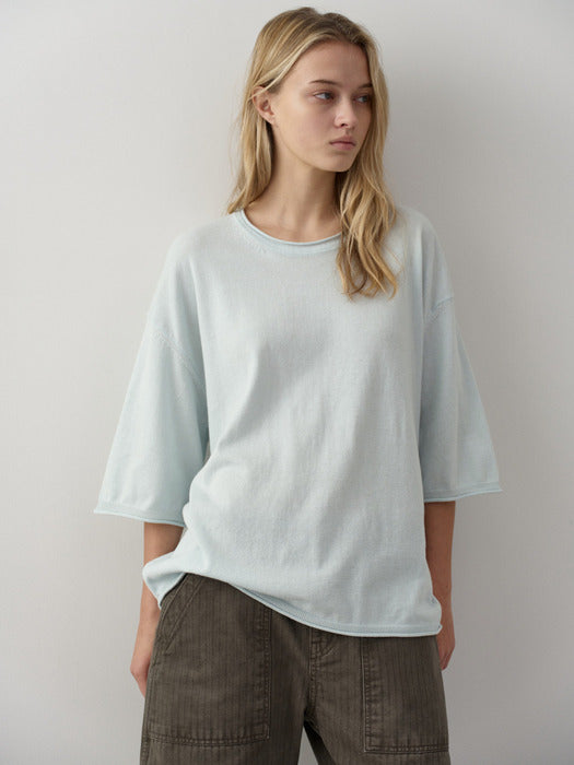 Facade Pattern Knitwear - sky