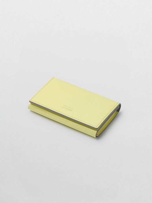 Facade Pattern Classic Card Wallet lemon