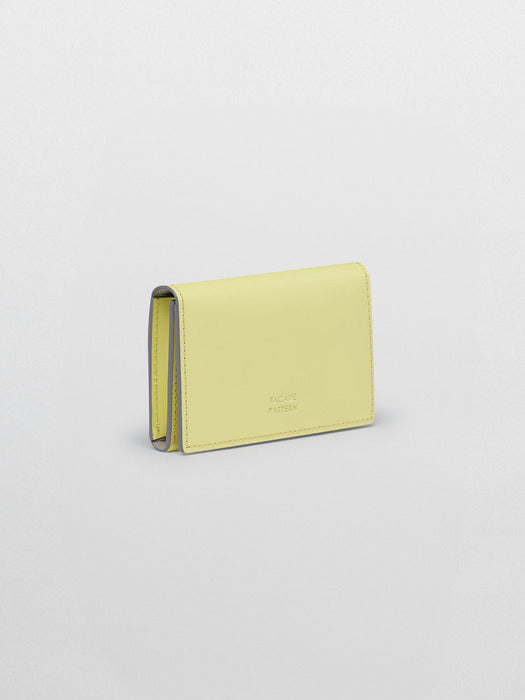 Facade Pattern Classic Card Wallet lemon