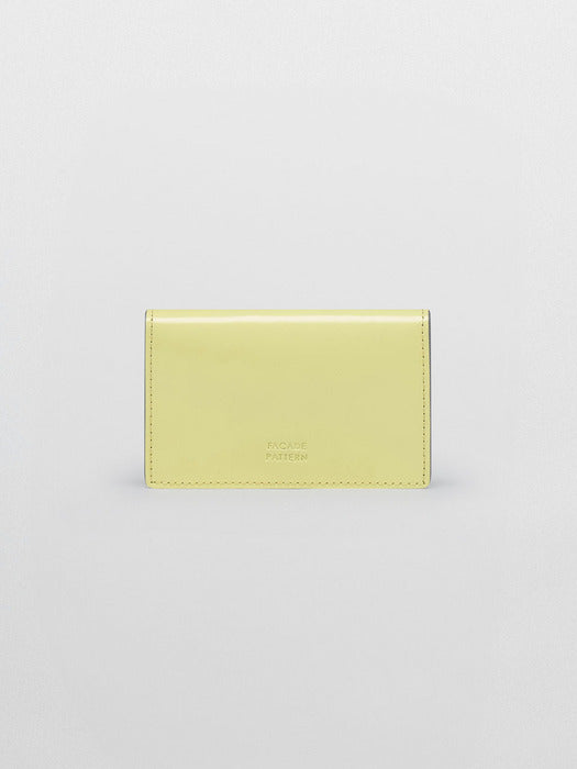 Facade Pattern Classic Card Wallet lemon