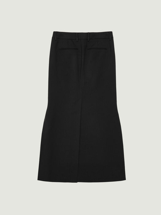 [grove] 26Ps Lynn Long Skirt (Black)
