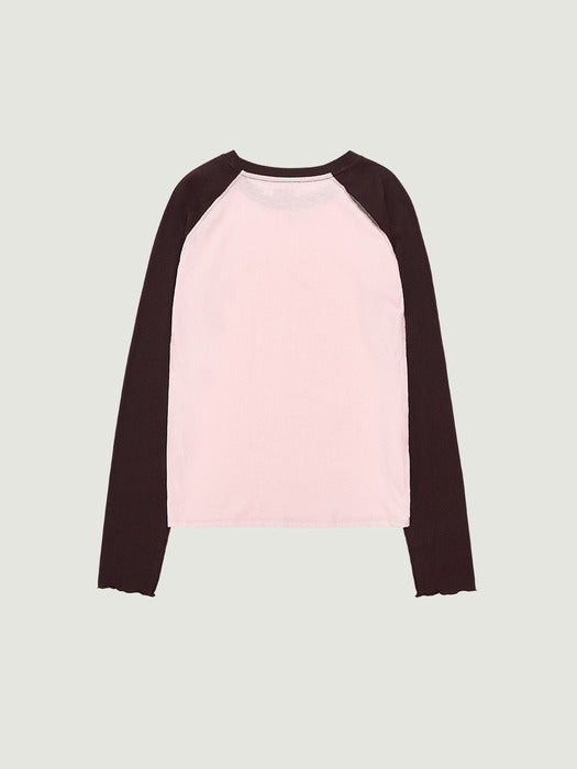 [grove] 26Ps Soma Raglan L/S T-Shirt (Pink)