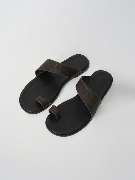 Moia tilt flip-flops (soil brown)