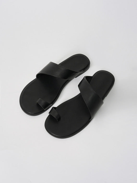 Moia tilt flip-flops (black)
