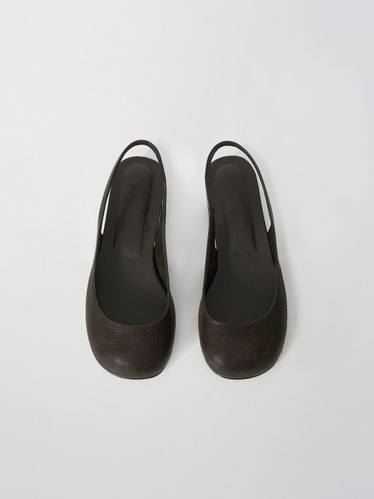 Moia pebble sling-back (soil brown)