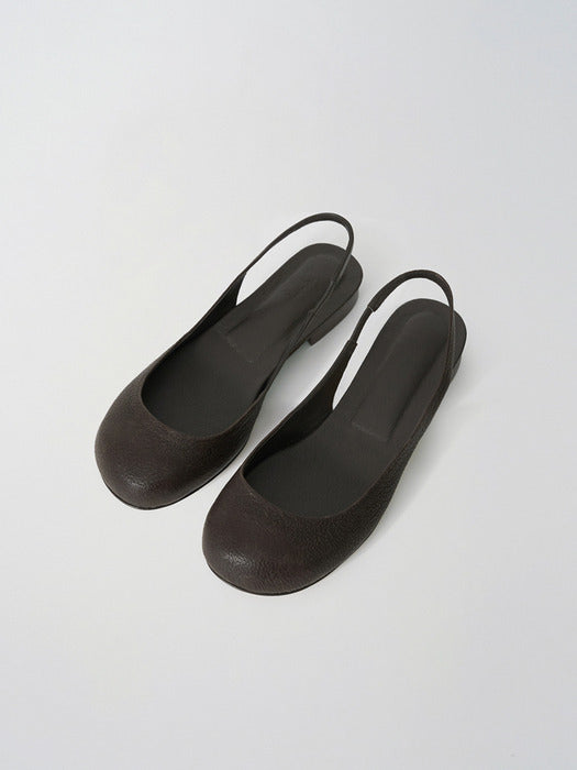 Moia pebble sling-back (soil brown)