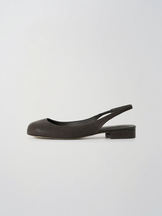 Moia pebble sling-back (soil brown)