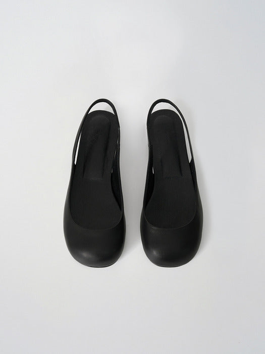Moia pebble sling-back (black)