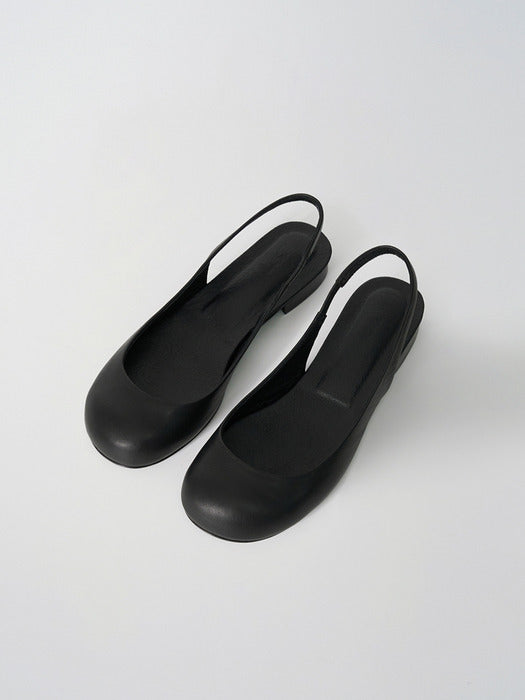 Moia pebble sling-back (black)