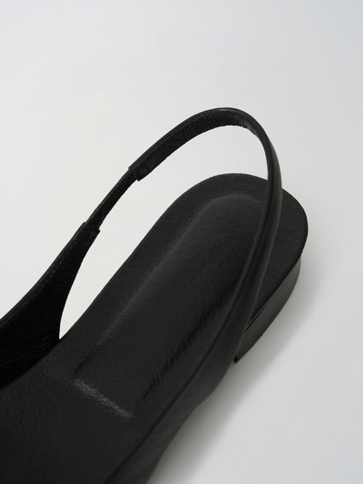 Moia pebble sling-back (black)