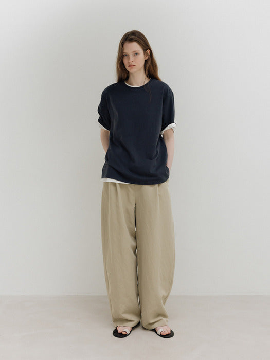 Moia organic cotton t-shirt (dusty navy)