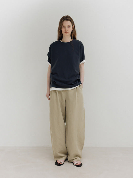 Moia organic cotton t-shirt (dusty navy)