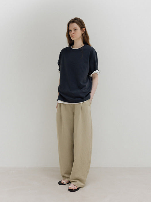 Moia organic cotton t-shirt (dusty navy)